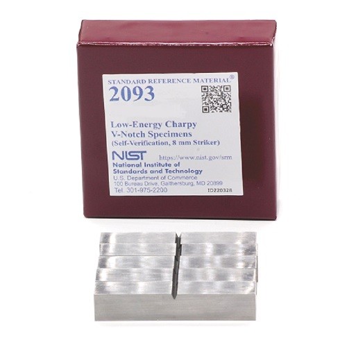 SRM 2093 - 低能量Charpy V-缺口樣本(自驗(yàn)證，8毫米射手)