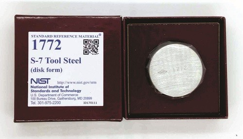  SRM 1772 - 工具鋼(S-7)標(biāo)準(zhǔn)品