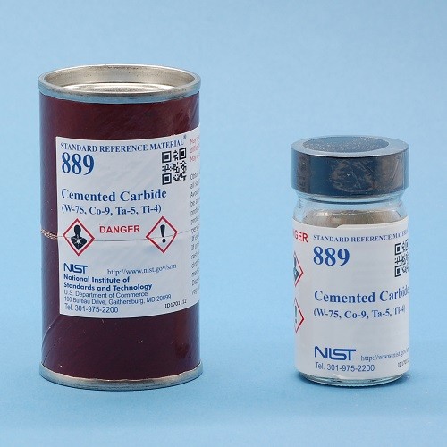 SRM 889 - 硬質(zhì)合金(W-75，Co-9，Ta-5，Ti-4)標準品