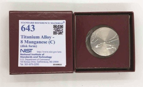 SRM 643 - 光譜鈦.鈦基標(biāo)準鈦合金，8 Mn(C)標(biāo)準品
