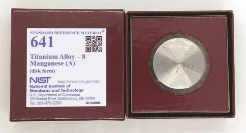 SRM 641 - 光譜鈦.鈦基標(biāo)準鈦合金，8 Mn(A)標(biāo)準品