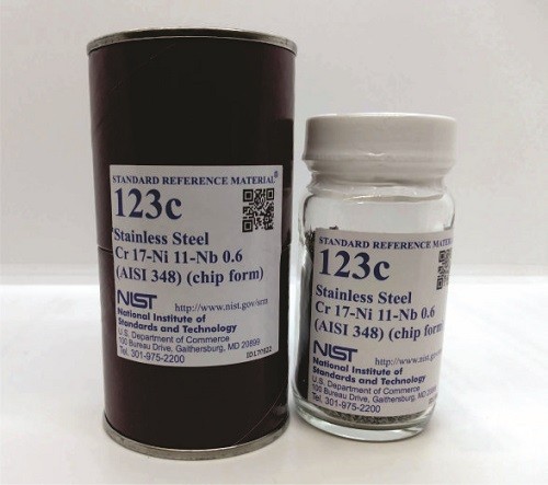 SRM 123c - 不銹鋼，Cr-Ni-Nb(AISI 348)標(biāo)準(zhǔn)品
