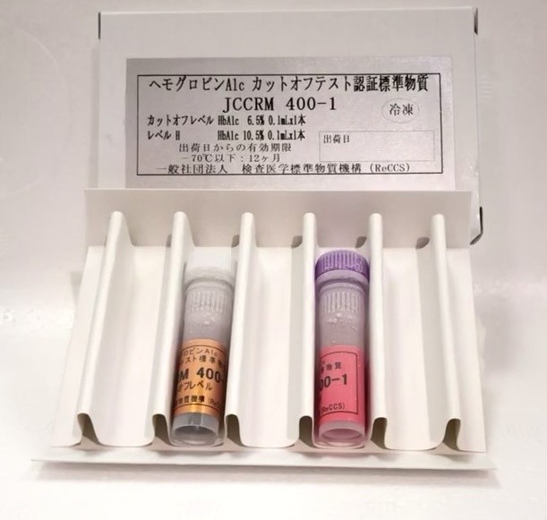 JCCRM 400 測試HbA1c臨界值標準品